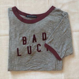 Brandy Melville Vintage Bad Luck Ringer Tee